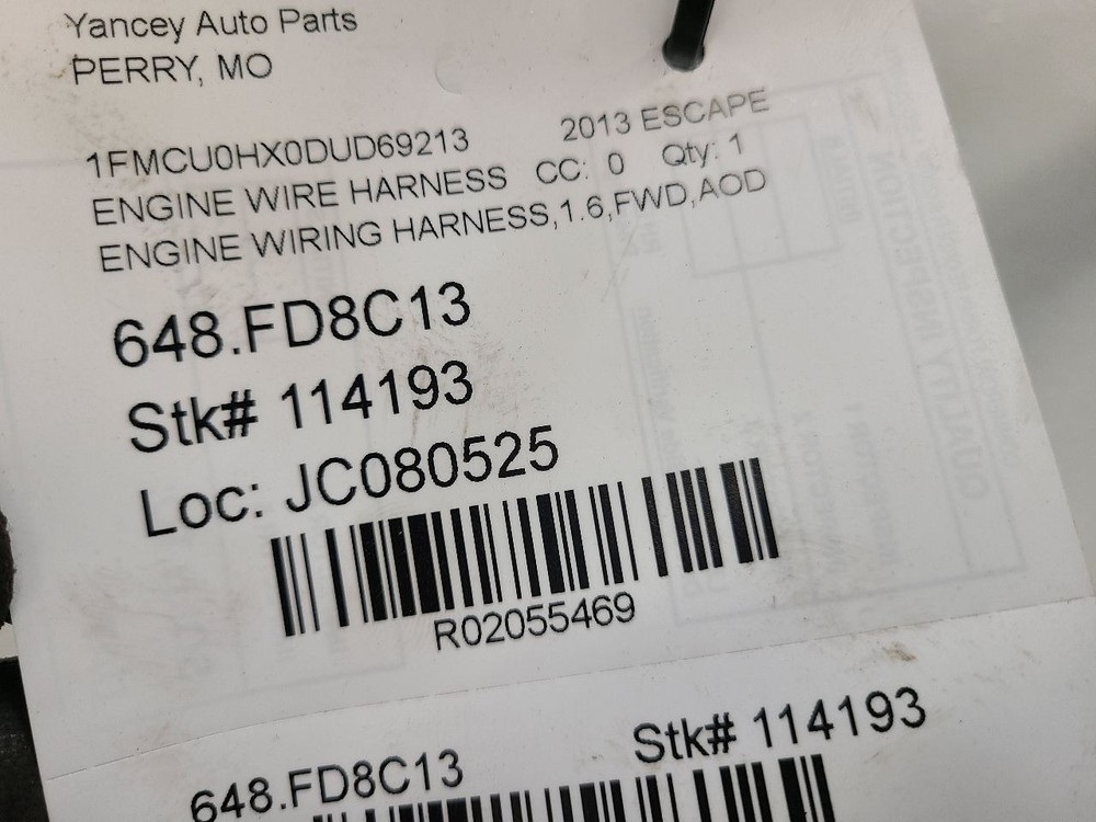 2013 FORD ESCAPE Engine Wire Harness