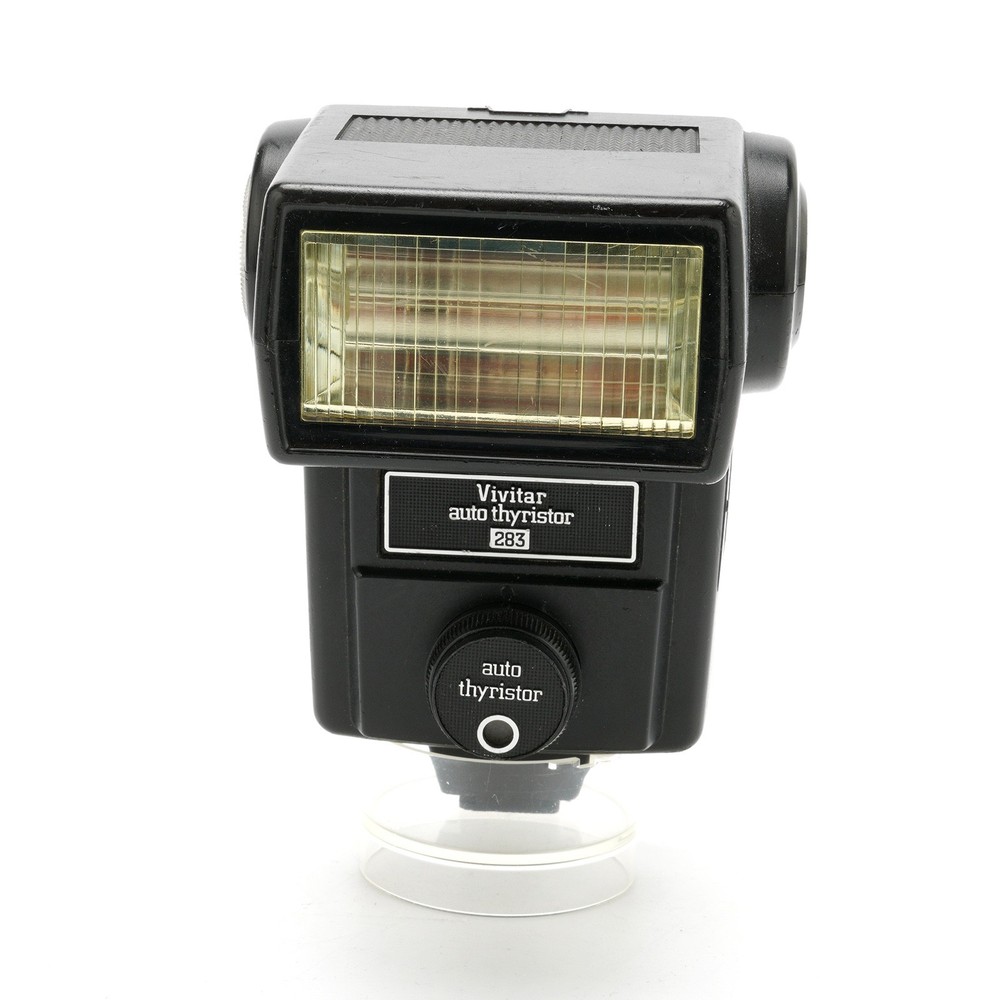 Vivitar 283 Auto Thyristor Flash w/ Filter Adapter & Sensor Adapter