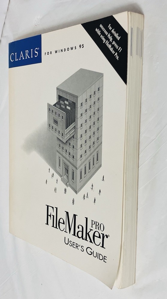 Claris FileMaker Pro User Guide Windows 95 Vintage Manual Software Reference PB