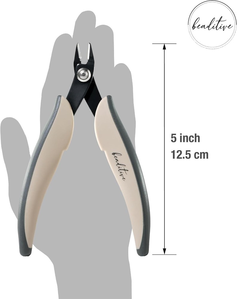 Beaditive Micro Wire Cutter – Natural Cream Flush for Beading,...
