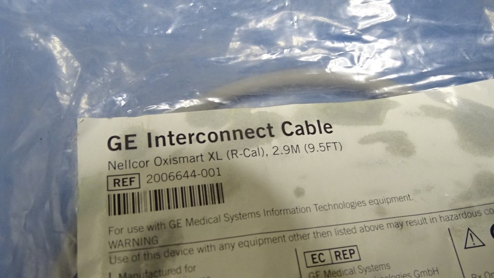 GE Interconnect Cable Nellcor REF 2006644-001