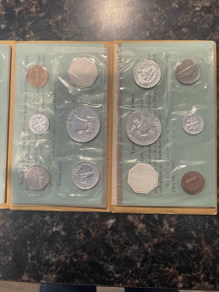 Five 1960 Proof Sets 90% Silver