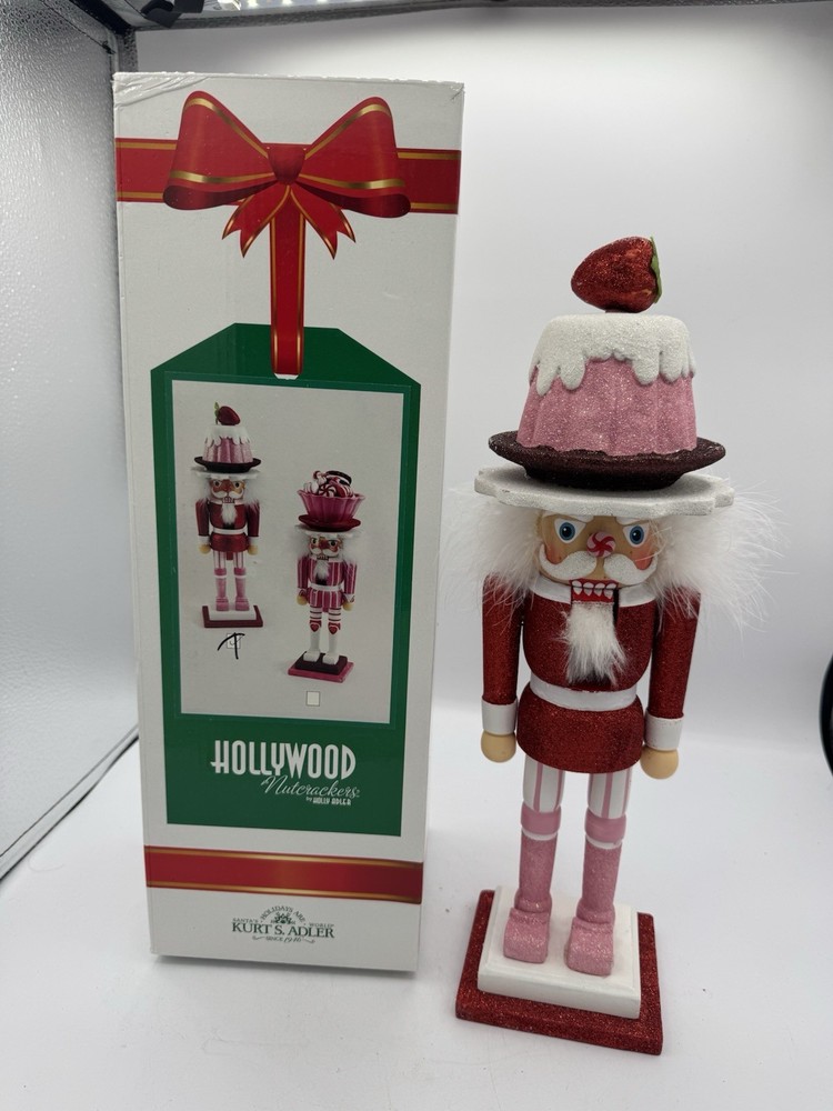 Kurt Adler 15” Tall Cupcake Head Nutcracker