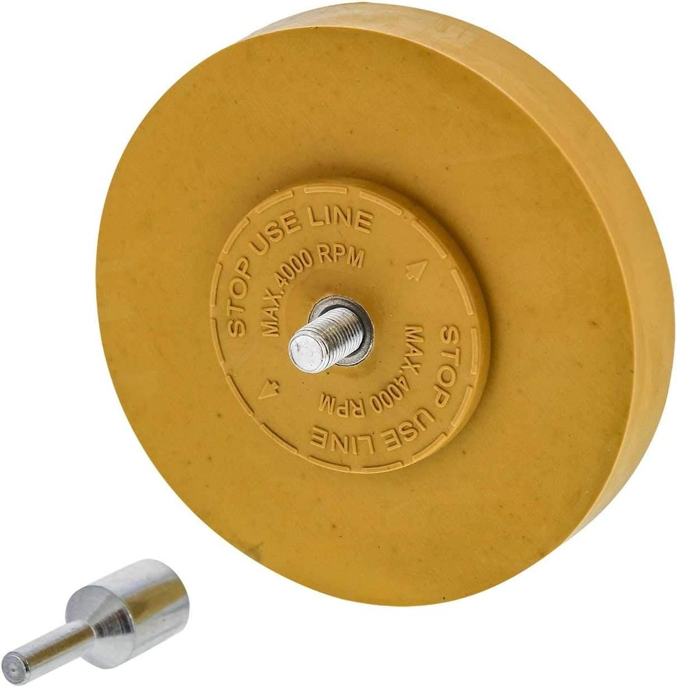 Rubber Eraser Wheel with Drill Adapter Decal Remover Tool