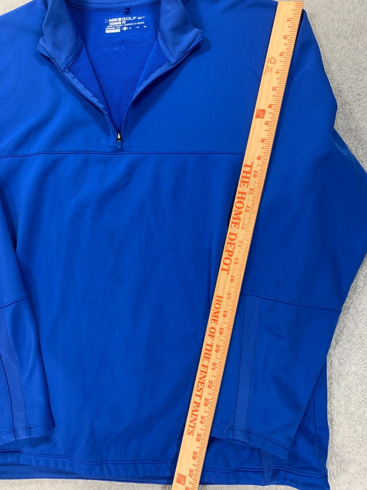 Nike Standard Fit 1/4 Zip Golf Pullover Jacket (Men's XL) Blue