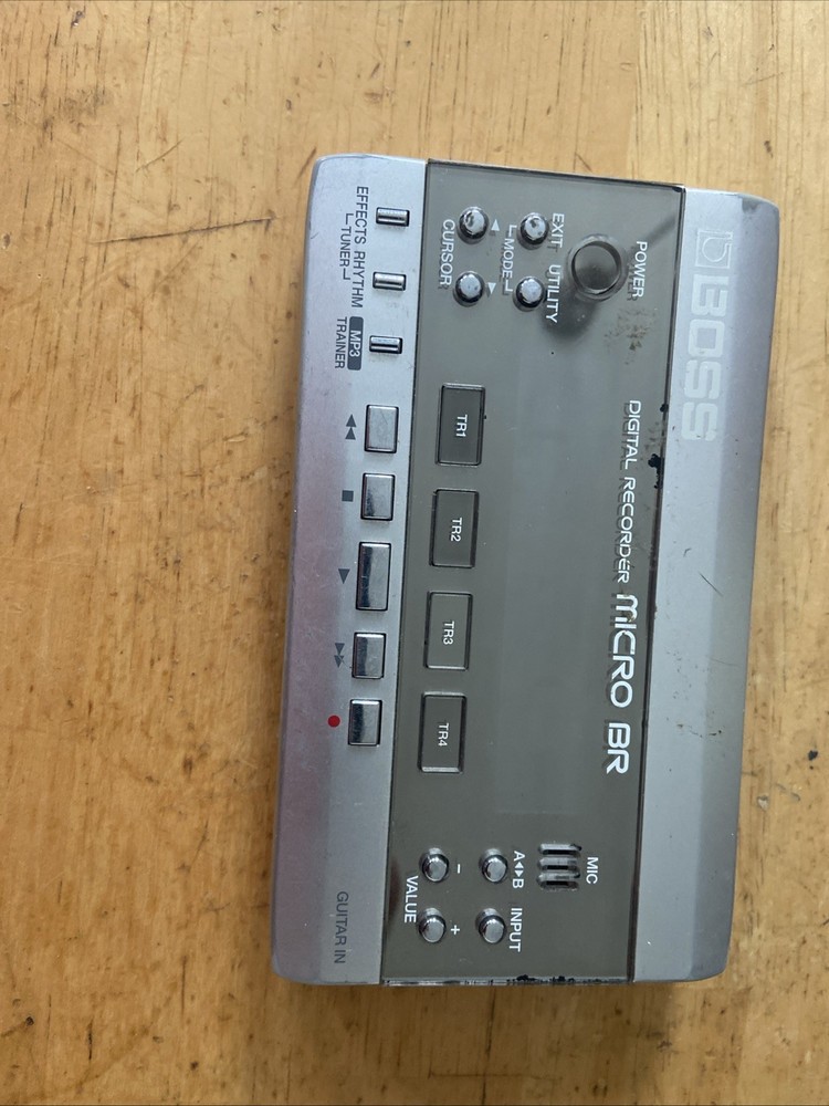 Boss Micro BR Digital Recorder Powers On Home Studio