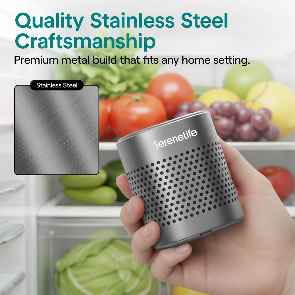 Fridge Deodorizer & Odor Eliminator, Multi-Use Refrigerator Deodorizer Aluminum