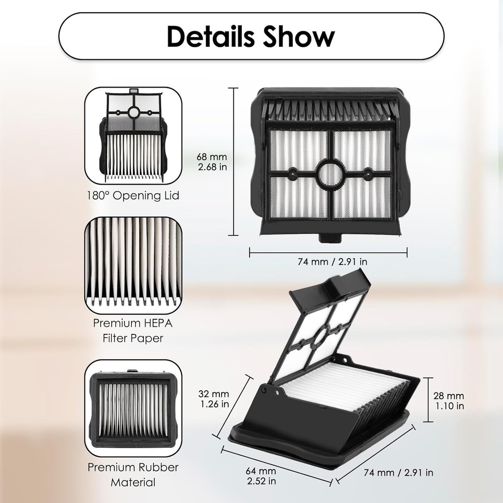 2 Pack S20 Pro Replacement Brush Rollers and Filters Compatible with Narwal S20