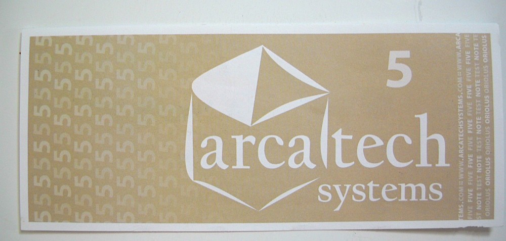 ARCA TEST NOTES 5 OF EACH DENOMINATION!!
