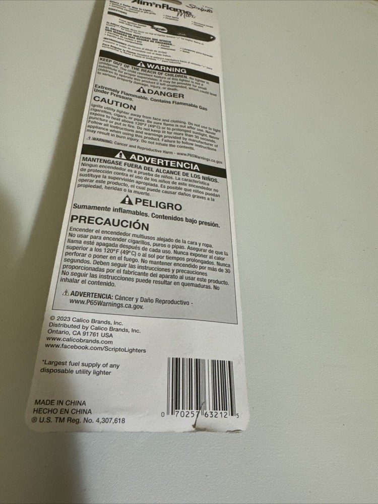 Scripto Aim N Flame Max Ez Light Black Lighter