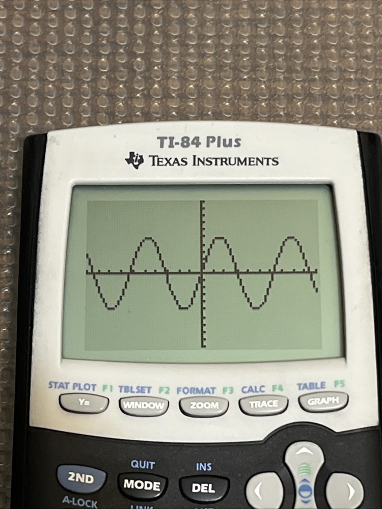 Texas Instruments TI-84 Plus Graphing Calculator With Cover - Tested