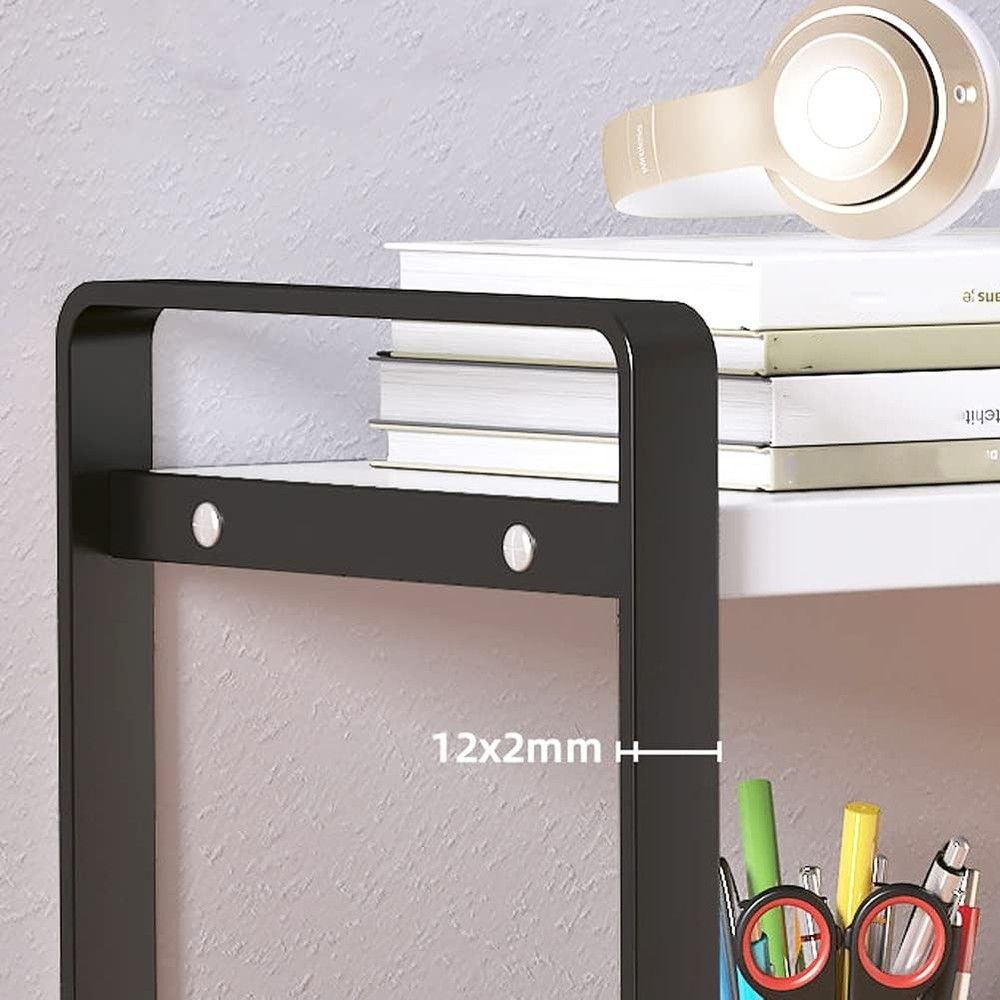 Desktop Organizer Shelf Office Storage Rack Computer Desk Bookshelf Adjustable