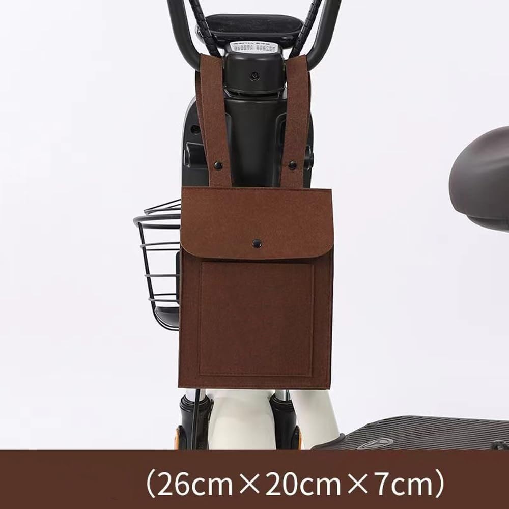 Stylish Front-mounted Scooter Bag for Everyday Essentials - Hook & Loop Closure