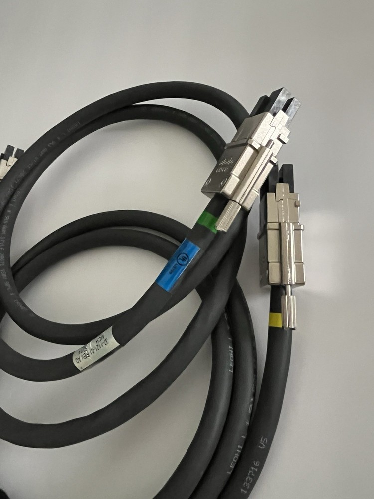 Lot of 2 - Cisco 37-1121-01 Stack Power Cable UNTESTED