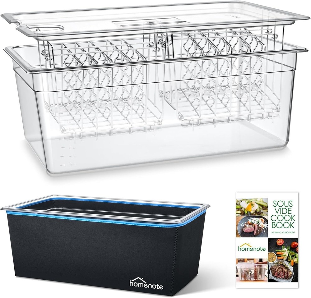 Sous Vide Container 26 Quart with Lid and Racks