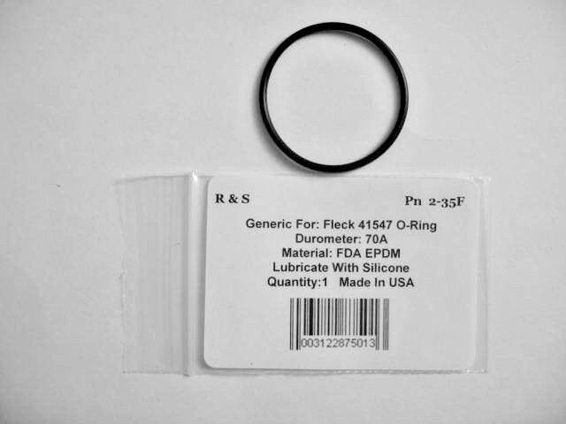 Fleck 41547 O-ring / Brine Valve System  / R&S 2-35F / FDA EPDM Material