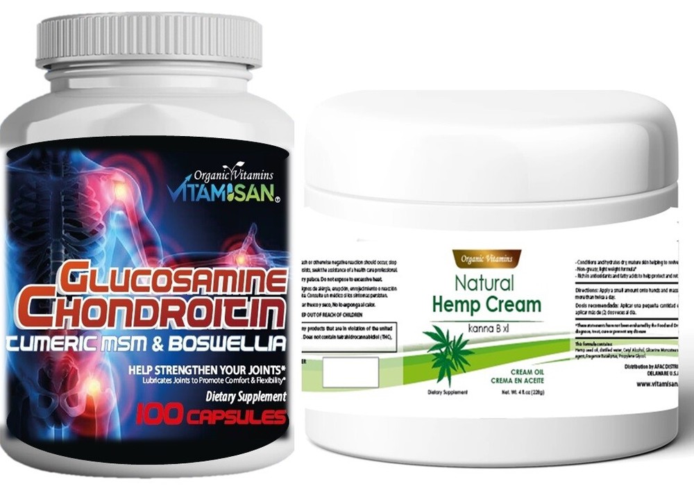 Extra Strength Hemp support  Relief Cream + GLUCOSAMINE TUMERIC  JOINT Muscles