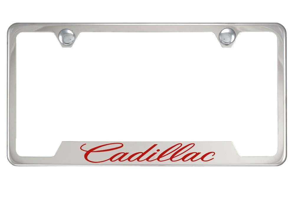 Chrome License Plate Frame For Cadillac