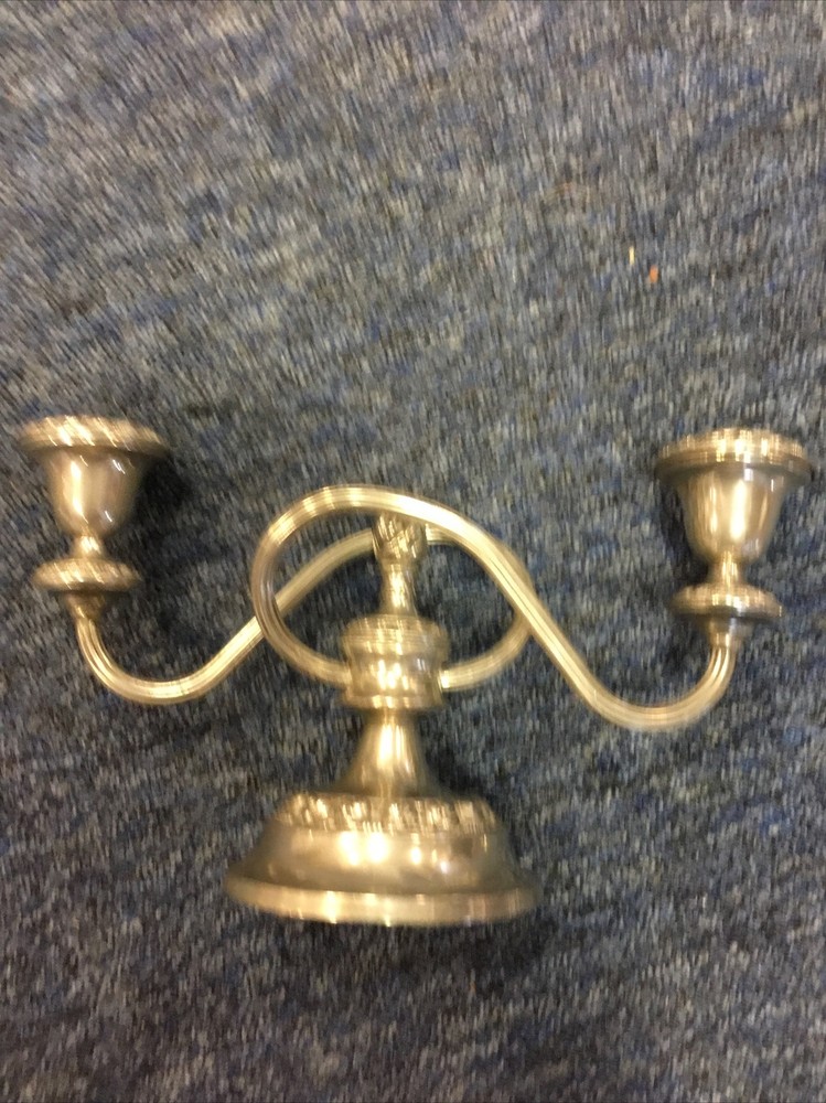 Silver plated candle sticks