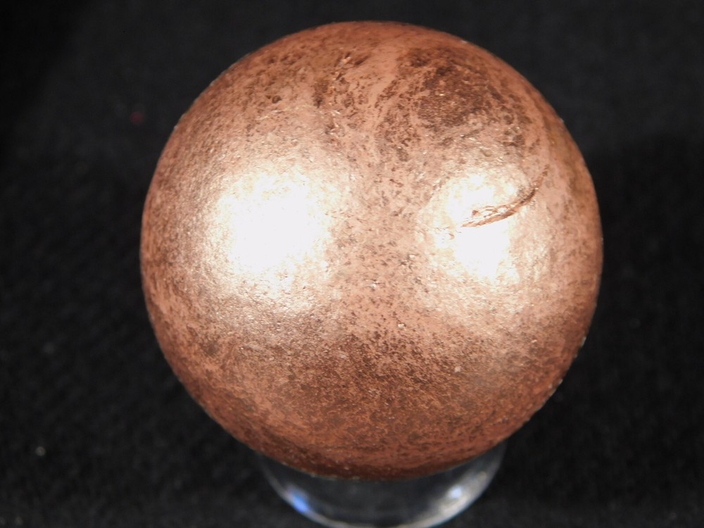 Larger! Super Heavy SOLID COPPER Sphere From Michigan 286gr