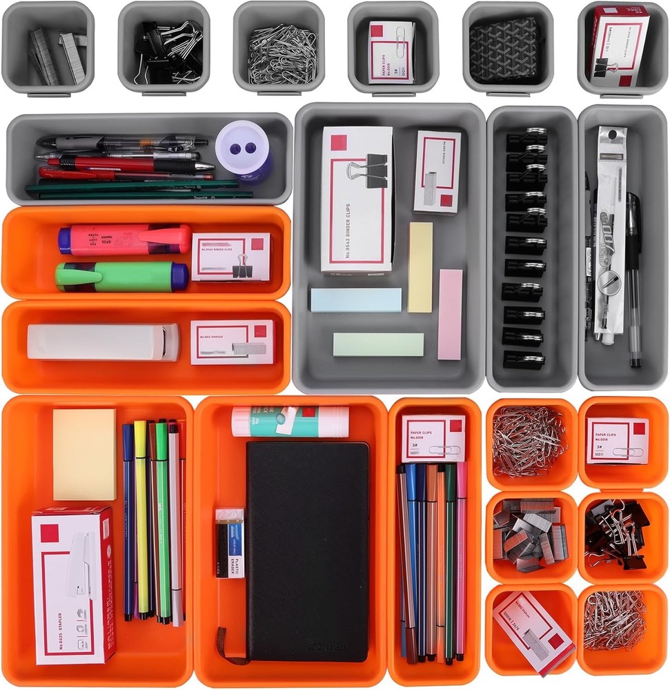 ValueMax 21 PCS Tool Box Organizer Set PP Material Interlocking Tool Organizer
