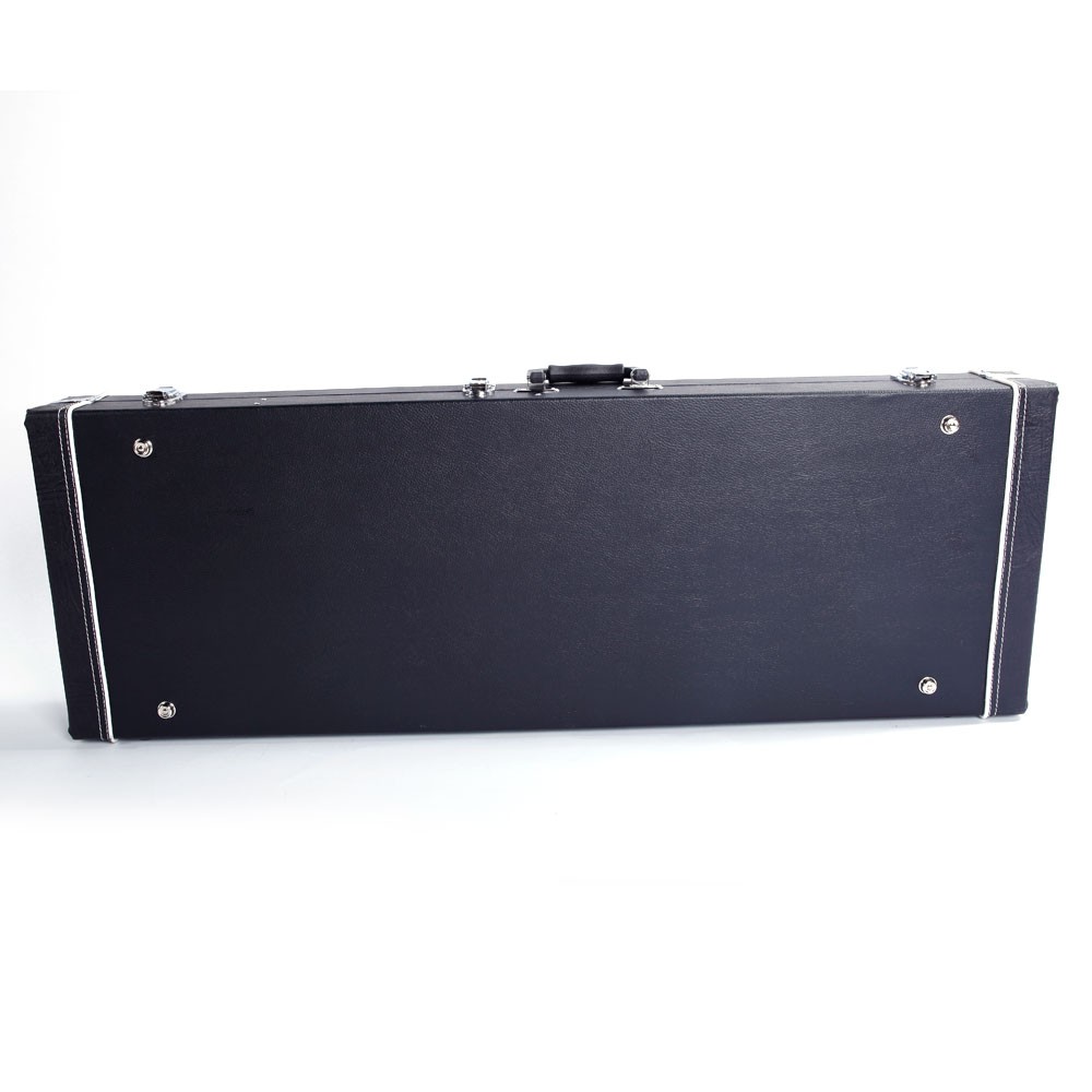 ST High Grade Electric Guitar Square Hard Case Microgroove Flat Black