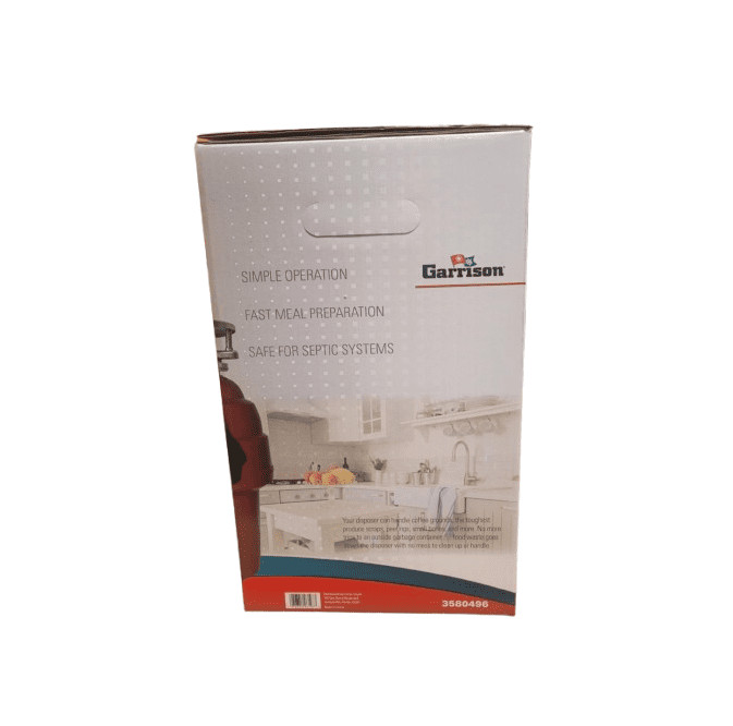 Garrison 3/4 HP Deluxe Continuous Feed Garbage Disposal