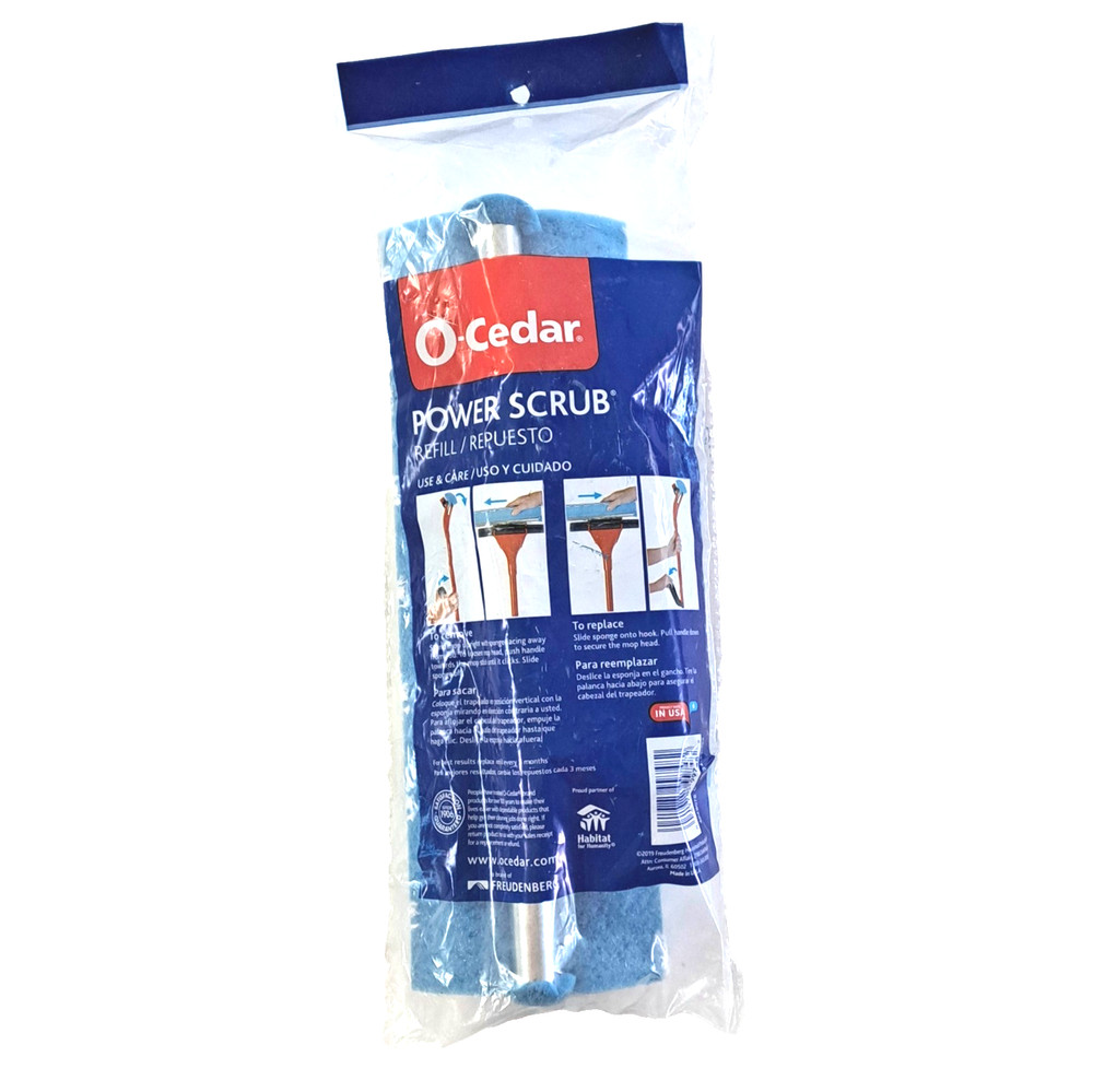 O-Cedar Power Scrub Roller Mop Head Refill Wave Microfiber - New - Sealed