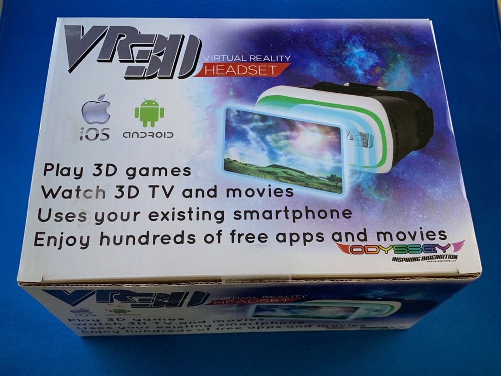 FACTORY SEALED Odyssey VR3D Headset Virtual Reality iPhone Android Smartphone A+