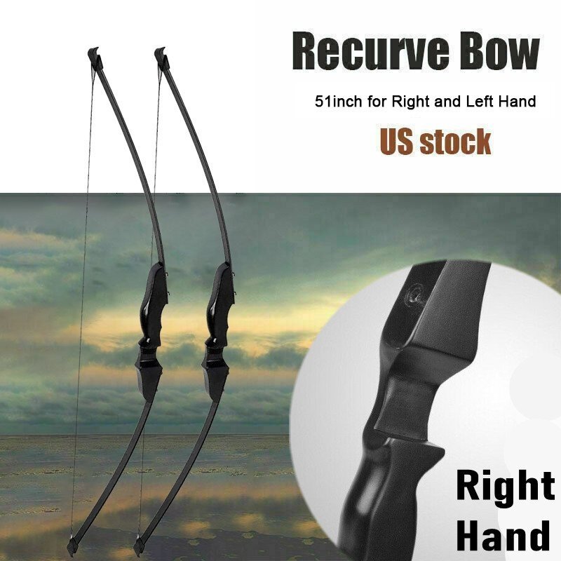 30/40lbs Archery Recurve Bow Takedown Longbow Hunting Target Training Practice