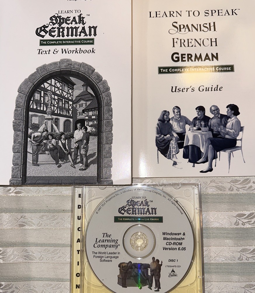 Learn to speak GERMAN - THE COMPLETE INTERACTIVE COURSE Version 6.0 WINDOWS PC