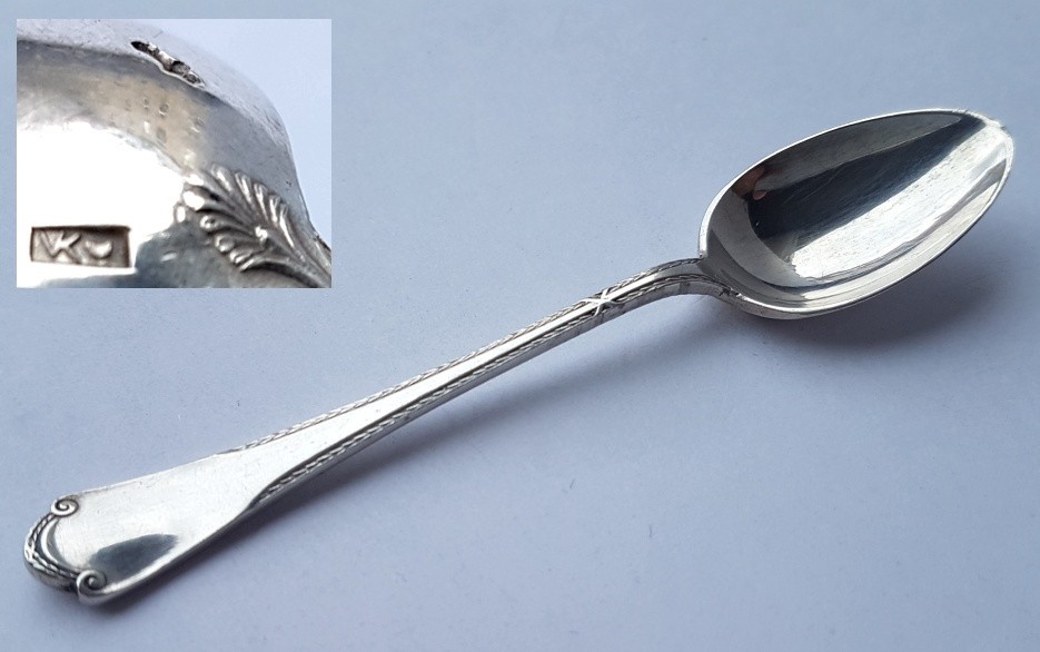 1. By 2. Mocca Spoon /Kaffeelöffe/ Spoon Holland Silver K784