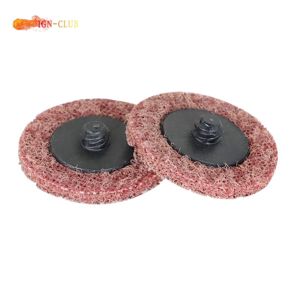 50Pcs × 2" Medium Surface Conditioning Discs Roll Lock Die Grinder Sanding Pads