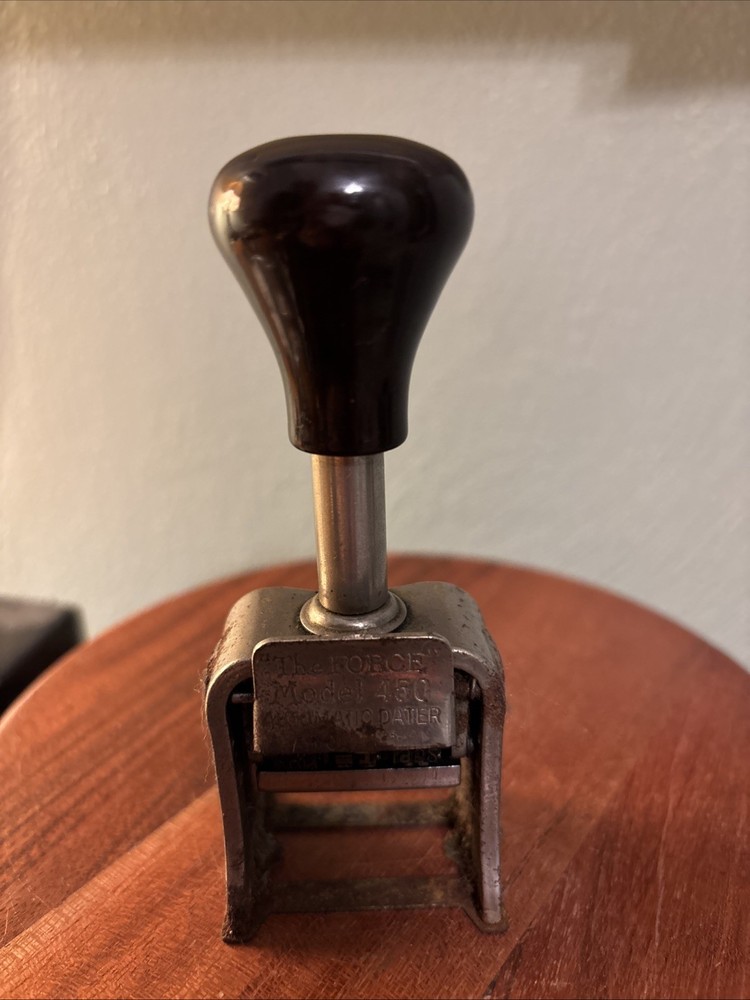 Vintage Roberts "The FORCE Darting Machine Mod. 450 Numbering Machine