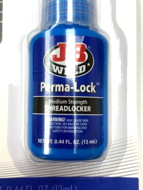 JB WELD MEDIUM STRENGTH BLUE THREADLOCKER PERMA-LOCK .44 OZ 24213