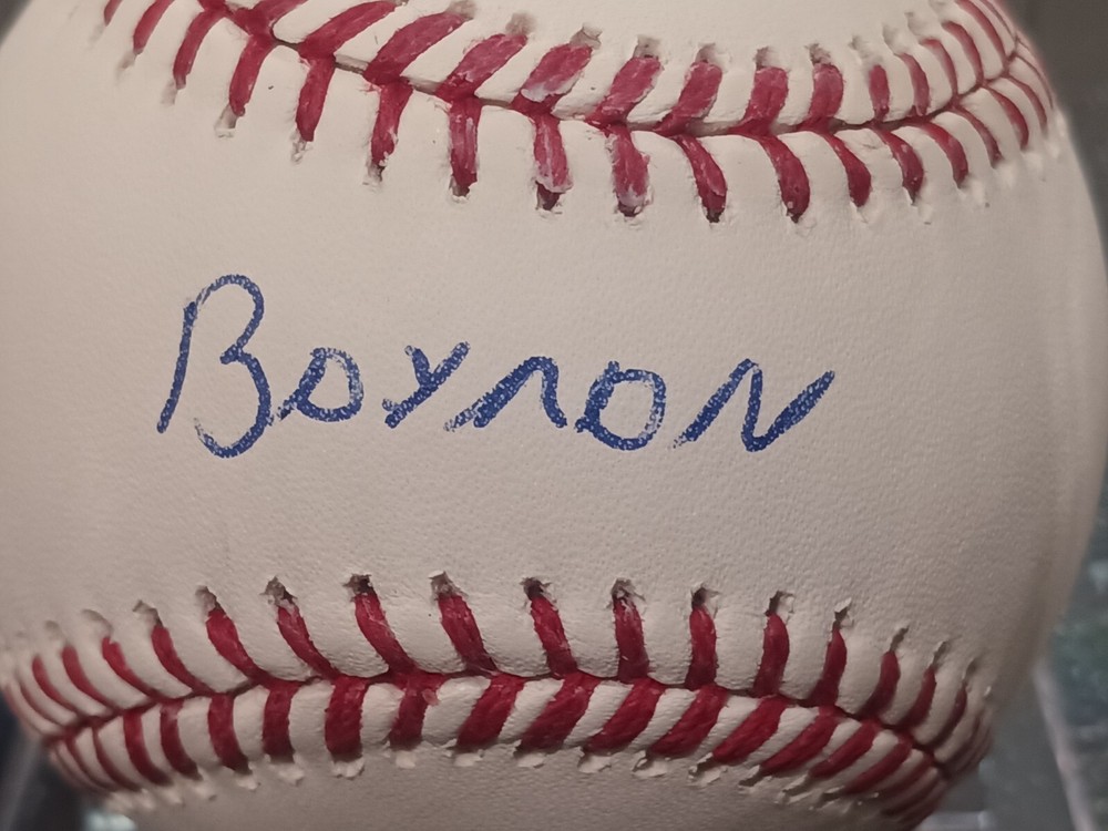 BAYRON LORA-Texas Rangers (Outfielder) Signed OML Baseball (JSA Basic COA)