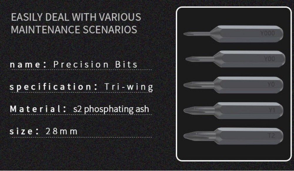 5PC Tri-Wing Precision Screwdriver Micro Bits Set for Nintendo Switch joycon DS