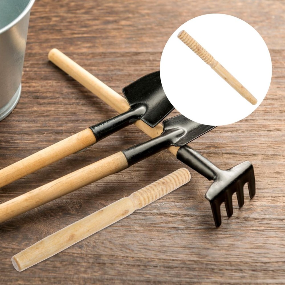 Garden Tool Wooden Handle Replacement Tool Handle Comfortable Grip for Weeding
