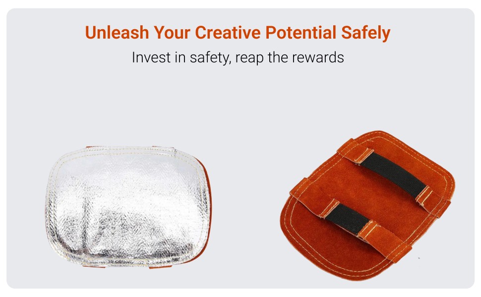 Welding Glove Heat Shield High Temperature Resistant Aluminized Back Welding