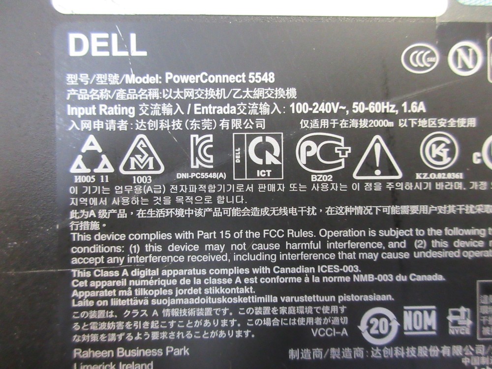 Dell PowerConnect 5548 48 Port GB Switch