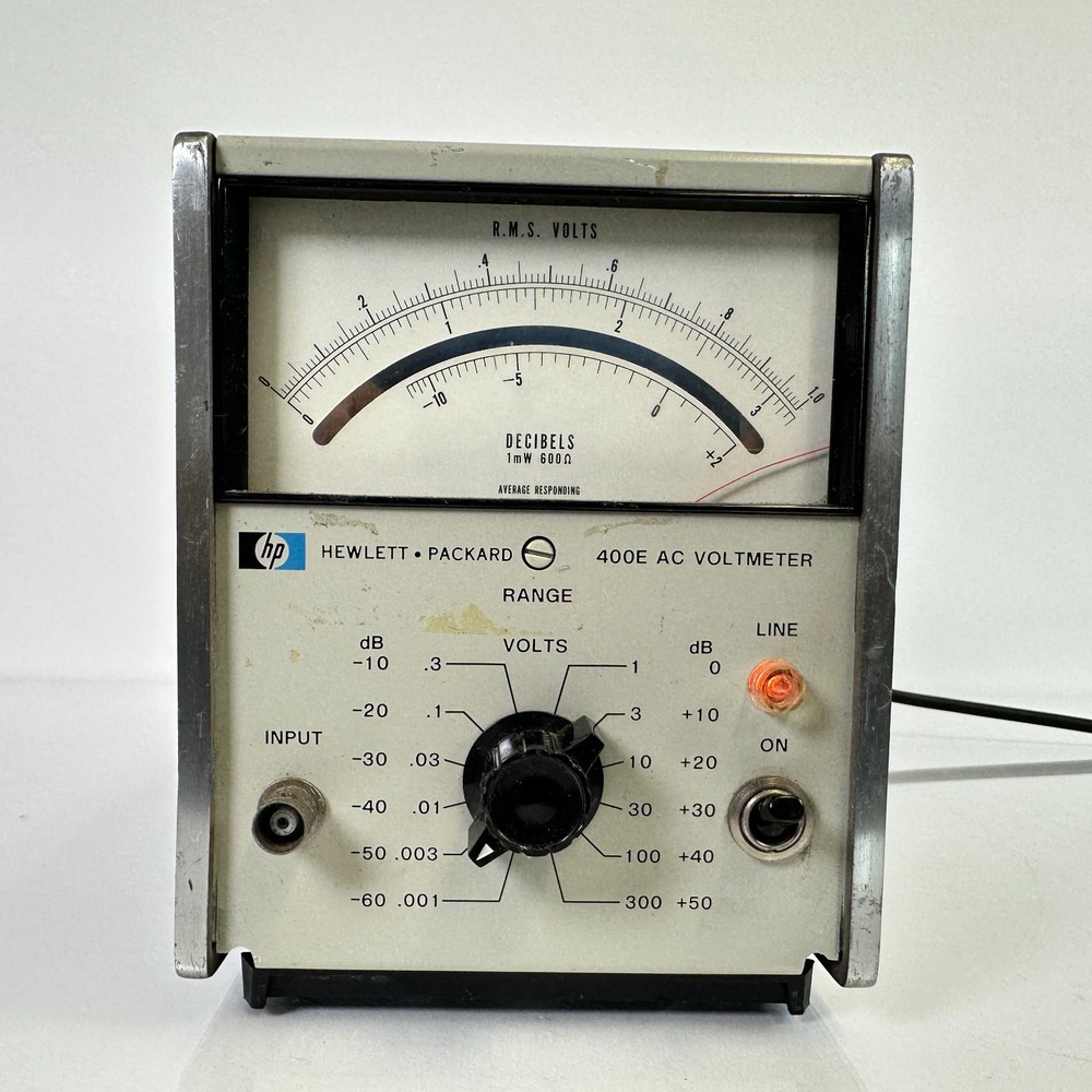HP Hewlett Packard 400E AC Voltmeter Vintage