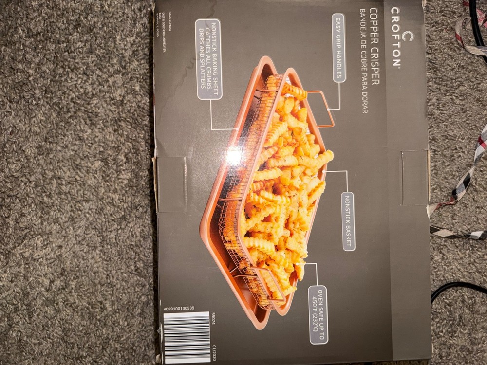 Crofton Copper Crisper 2 Piece Set - NEW