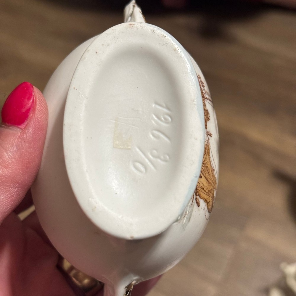 Antique Hand Painted Creamer
