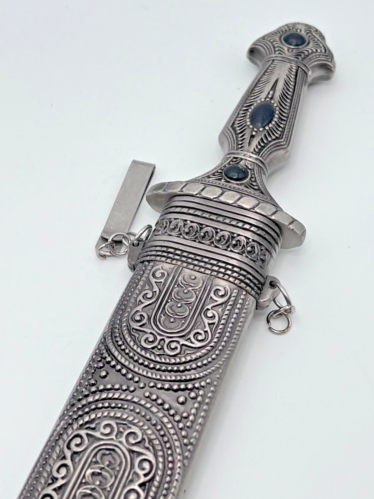 Decorative Caucasian Kindjal Knife with Scabbard