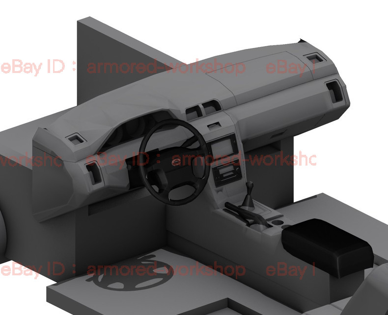 3D Printed 1/72 Cefiro A32 sedan Unpainted