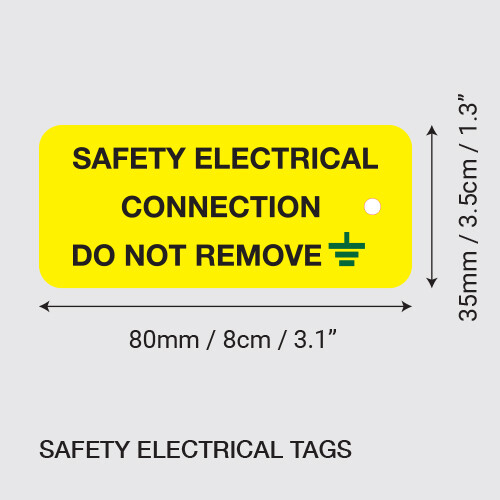 Electrical Earth Warning Tags  Health and Safety | Electrical Hazard