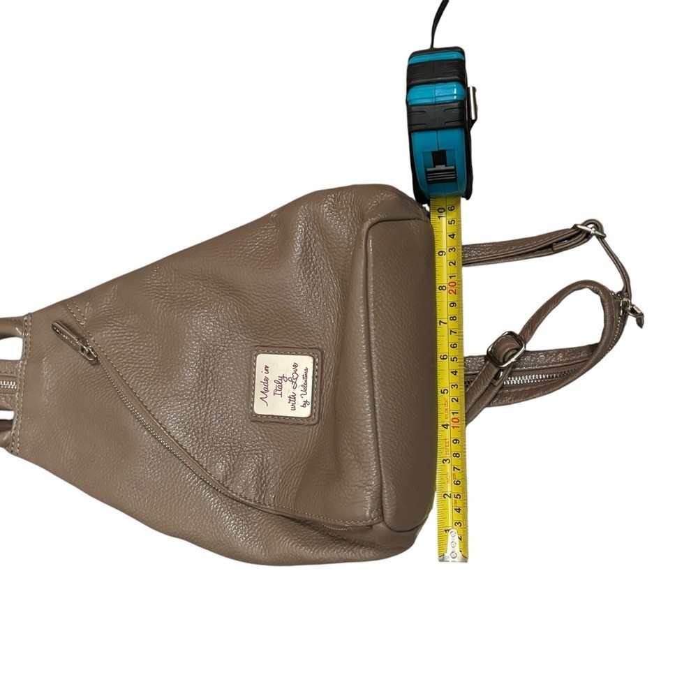 Valentina Women's Tan leather Backpack