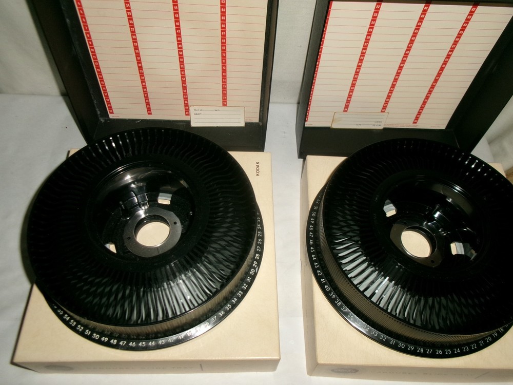 80 Kodak Slide Carousel Trays x8