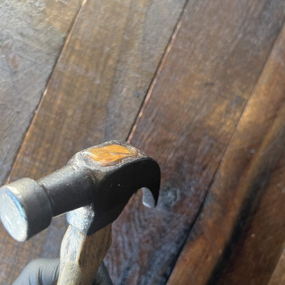 Vintage Wood Handle Claw Hammer 14.5 Inch Refinished Handle