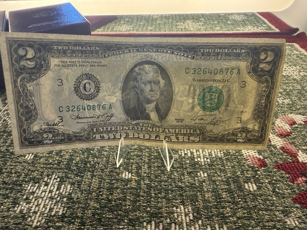 $2 Bill Note Error- Miscut 1976 Series